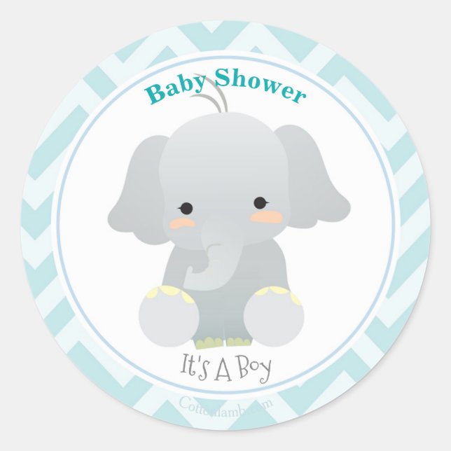 Bébé Stickers Eléphant (Devant)