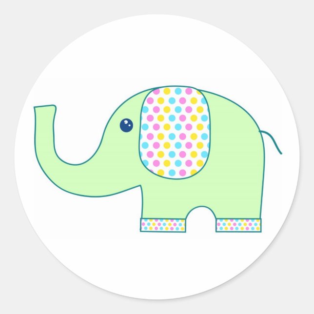 Bébé Stickers Eléphant (Devant)
