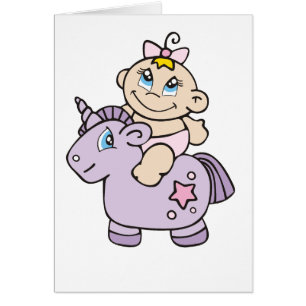 Bébé sur la licorne