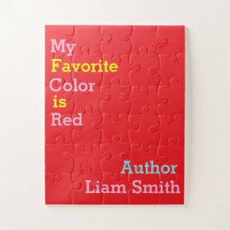 Bébé surdimensionné Puzzle Couleur préférée est ro