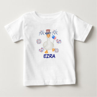 Bébé T-shirt 4 juillet oie personnalisé pour enfants