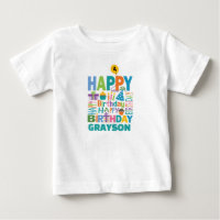 T-shirt de joyeux anniversaire mignon pour tout âg