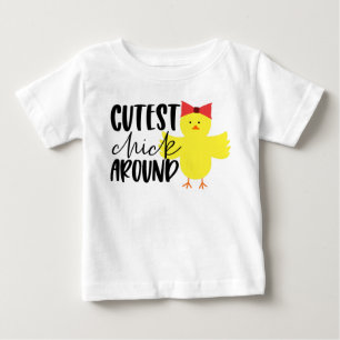 Bébé T-shirt de Pâques pour fille la plus mignonne