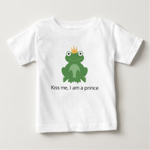 Bébé T-shirt du prince de grenouille pour le petit gar