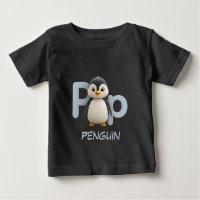 T-shirt éducatif pour enfants avec la lettre P Pin