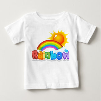 Bébé T-shirt en jersey fin pour tout-petit arc-en-ciel