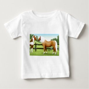 Bébé T-shirt enfant pour les amis du cheval
