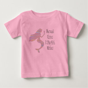 Bébé T-shirt graphique Mermaid Kisses pour enfants