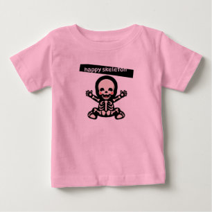 BÉBÉ T-SHIRT HAPPY SKELETON POUR LES ENFANTS