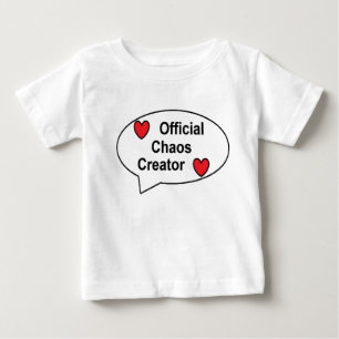 Bébé T-shirt officiel pour enfants créateurs de chaos -