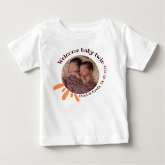 Bébé T-shirt personnalisé pour jumeaux bébés | Nouveau-
