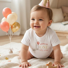 Bébé T-shirt personnalisé pour le 1er anniversaire de P