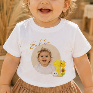 Bébé T-Shirt personnalisé pour le premier anniversaire