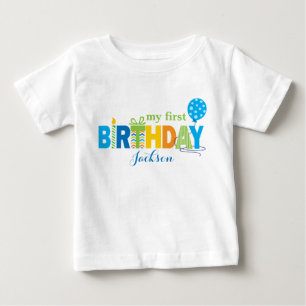 Bébé T-shirt personnalisé pour premier anniversaire