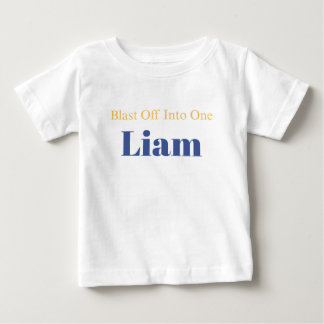 Bébé T-shirt personnalisé pour un anniversaire avec un