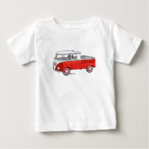 T-shirt pour bébés avec piquage de piquage en voit