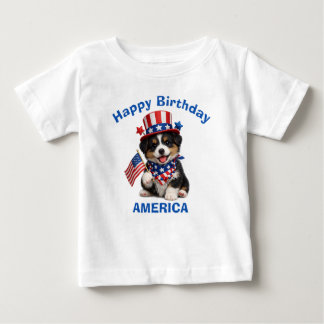 Bébé T-Shirt pour enfant avec chiot Border Collie (2r)