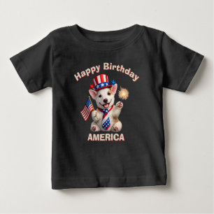 Bébé T-Shirt pour enfant Bull Terrier (2t) Patriotique