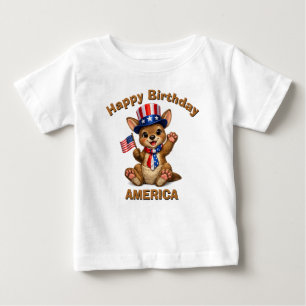 Bébé T-Shirt pour enfant Kangourou (5ag) patriotique