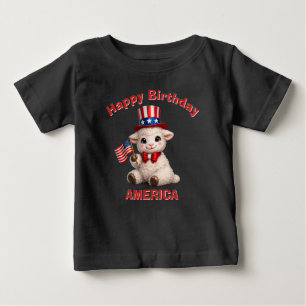 Bébé T-Shirt pour enfant Lamb (5f) patriotique