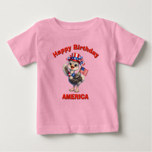 Bébé T-Shirt pour enfants Autruche (4p) Patriotique