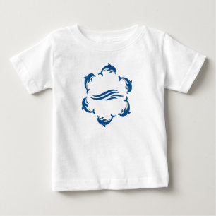 Bébé T-shirt pour enfants du cercle dauphin