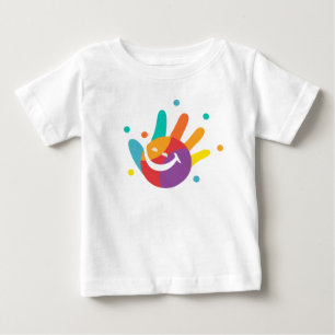 Bébé T-shirt pour enfants et bébés avec empreinte de ma