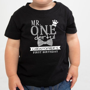 Bébé T-shirt pour le 1er anniversaire de M. ONEderful