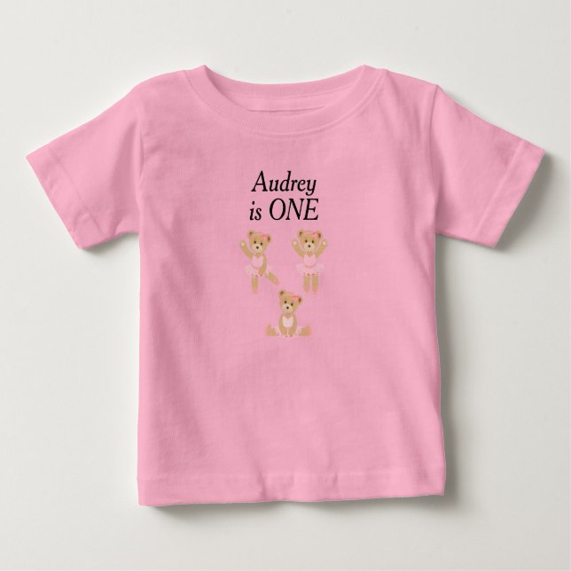 Bébé T-Shirt pour tout-petit avec âge monogrammé (Devant)