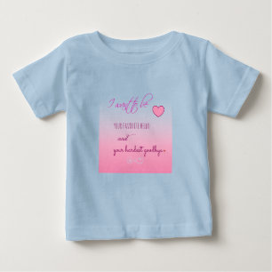 Bébé T-shirt pour tout-petit "Bonjour préféré" pour la