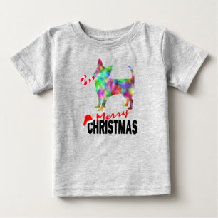 Bébé T-shirt pour tout-petit Joyeux Noël Chihuahua et C
