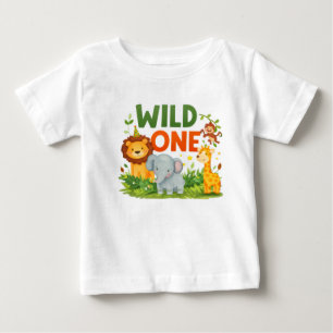 Bébé T-Shirt pour tout-petit pour 1er anniversaire Wild