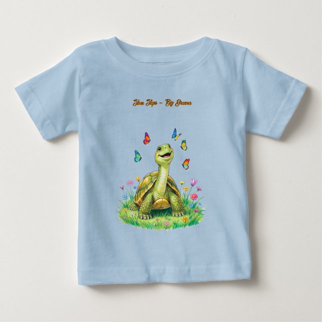 Bébé T-shirt pour tout-petit Tortue Papillon (Devant)