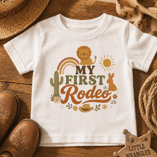 Bébé T-shirt unisexe pour le premier anniversaire Rust 