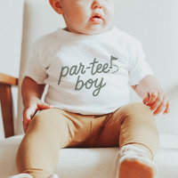 T-Shirt Vert Sauge 'Par-tee Boy Golf' pour le 1er