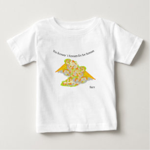 Bébé T-Shirt You Cri 'Je Crie Pour La Crème De Glace