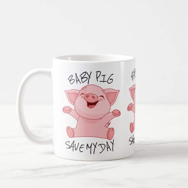 Bébé tasse de café de cochon pour les amoureux de  (Gauche)