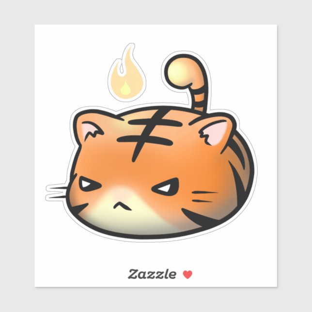 Bébé Tiger Vinyl Sticker (Feuille)