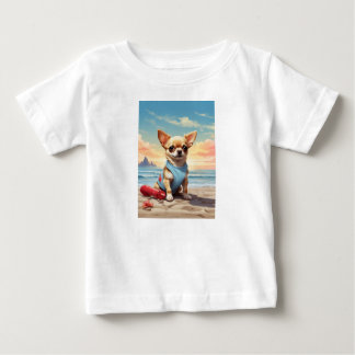 Bébé Un mignon T-shirt en forme de petit chien pour