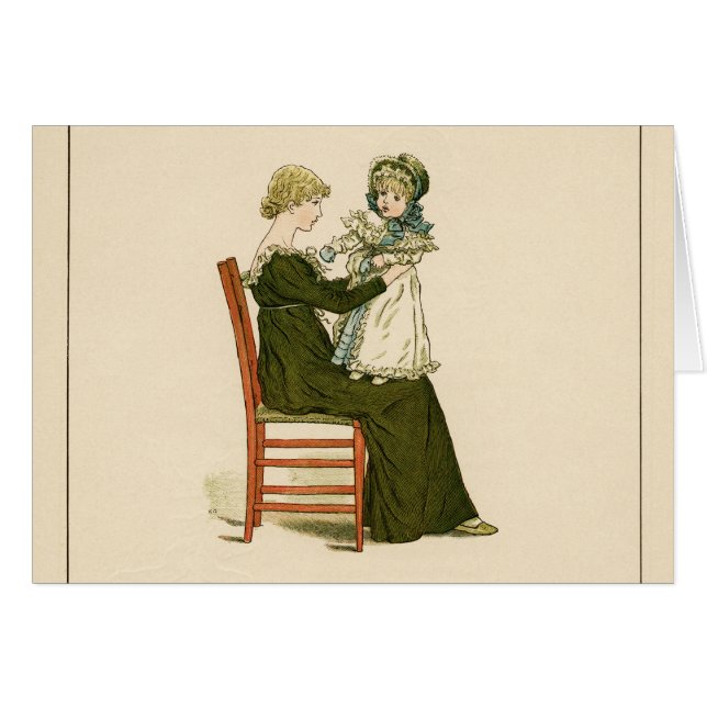 Bébé victorien Mère Greenaway (Devant horizontal)