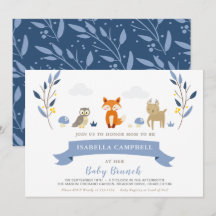 Bébé Woodland Brunch Invitation