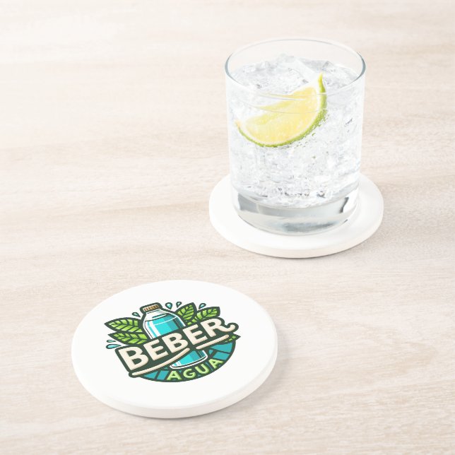 Beber agua getränkeuntersetzer (Seite)