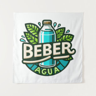 Beber agua wandteppich
