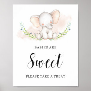 Bébés Eléphants mignons sont une affiche sur le do