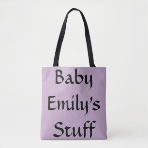 Bébé's nom Stuff Purple Diaper sac