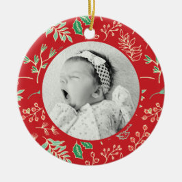Bébés Premier Noël Ornement Motif de Noël