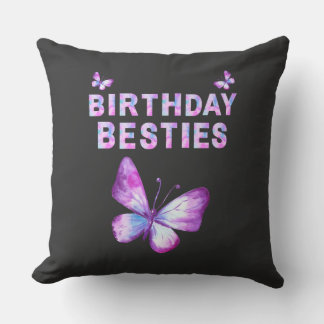 Bebesties design rose et bleu Jeter oreiller