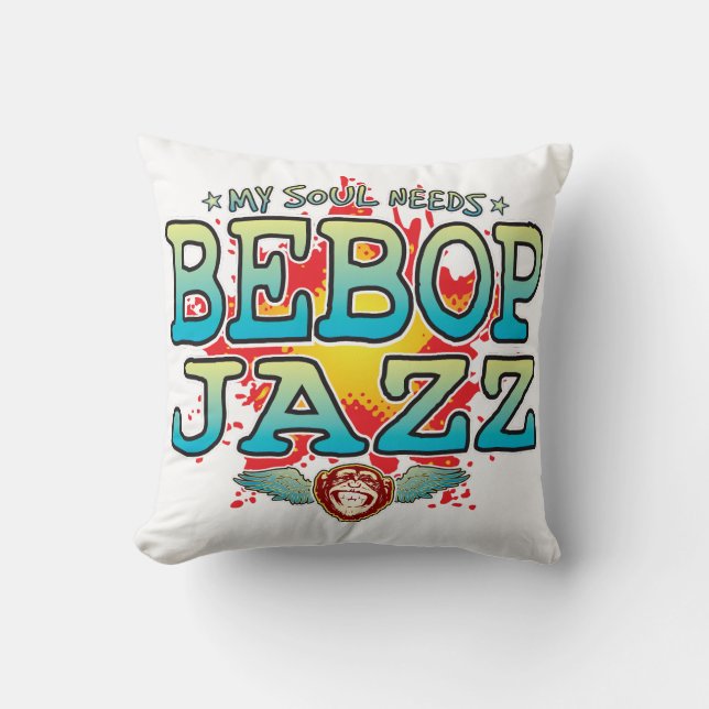 Bebop Jazz Soul Cushion Kissen (Vorderseite)