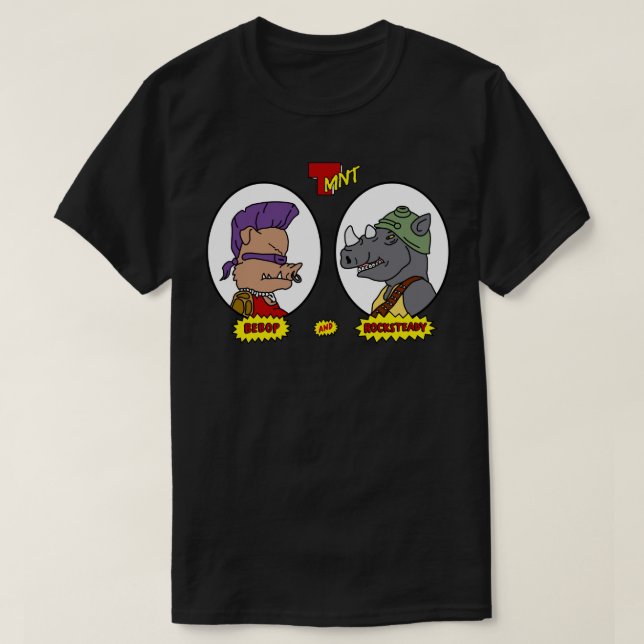 Bebop und Rocksteady T-Shirt (Design vorne)