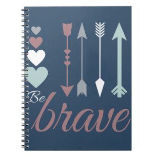 BeBrave Notebook mit Pfeilen und Herz Notizblock